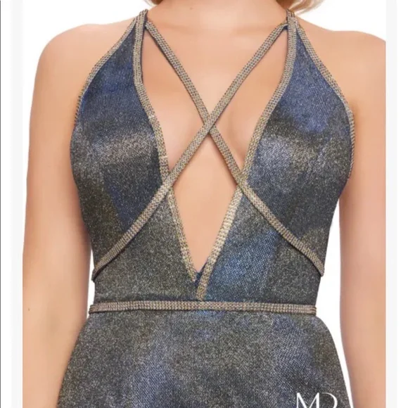 Mac Duggal mermaid gown ball gown prom homecoming formal maxi 4 iridescent - Picture 12 of 14